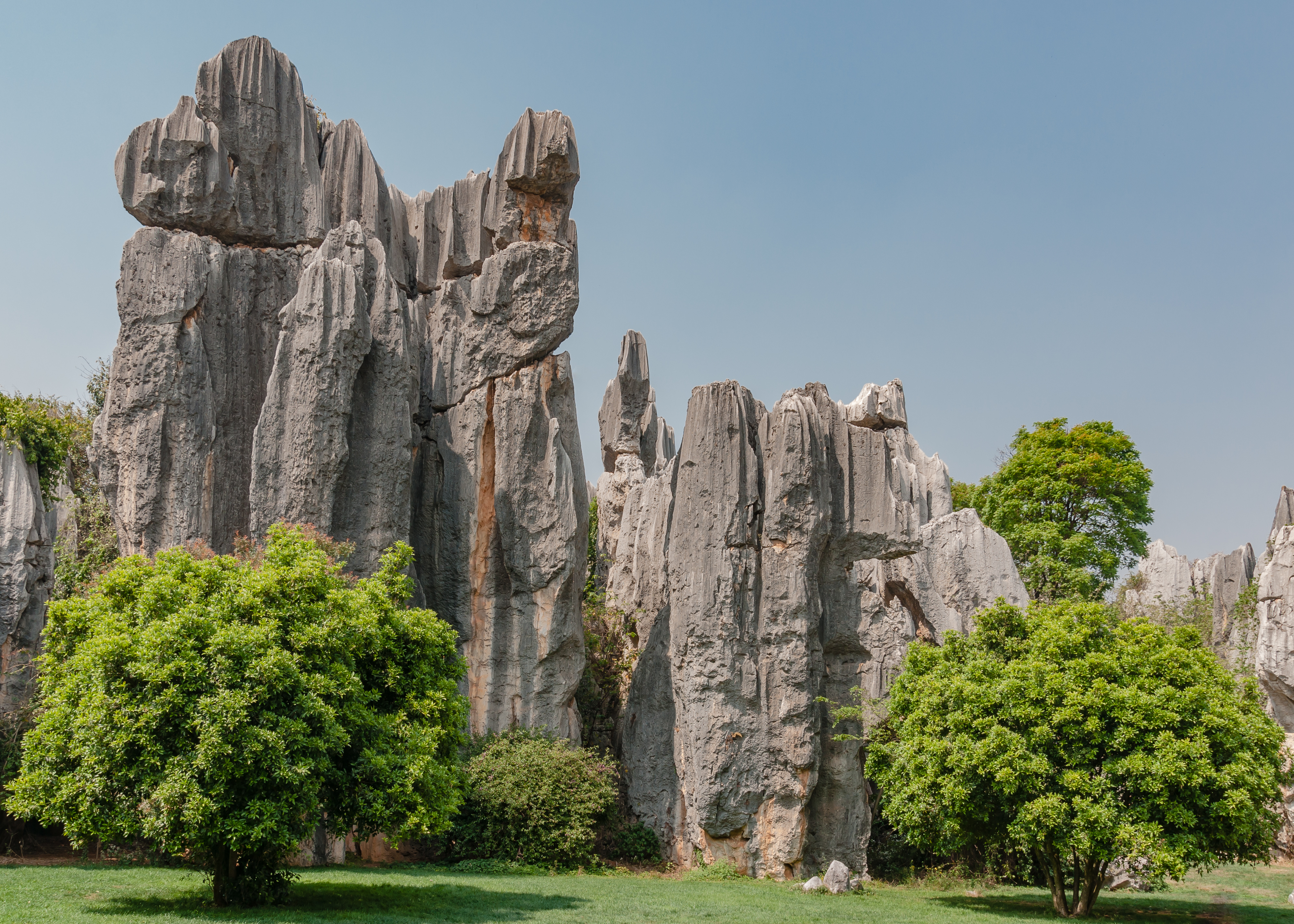 Limestone formations in Shilin Stone Forest, Yunnan